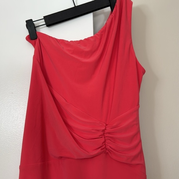 CLUB L LONDON pink Ruched Panel One Shoulder Maxi Dress - Picture 3 of 10